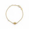 Bracelet Naos en vermeil 18 carats et saphir blanc