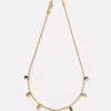 Collier Chakras en vermeil 18 cts et 7 pierres fines