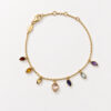Bracelet Chakras en vermeil 18 cts et 7 pierres fines