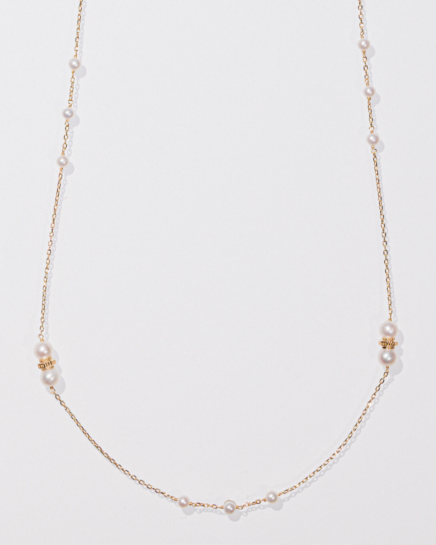 Alternative view of Sautoir Suzanne en vermeil 18 cts et perles de culture