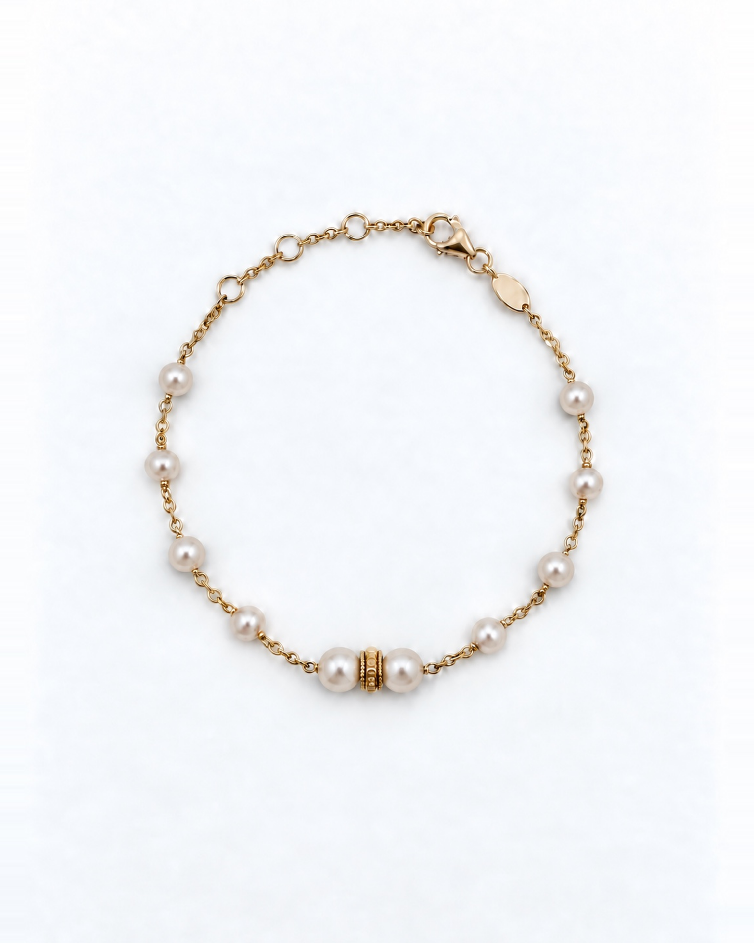 Bracelet Suzanne en vermeil 18 cts et perles de culture