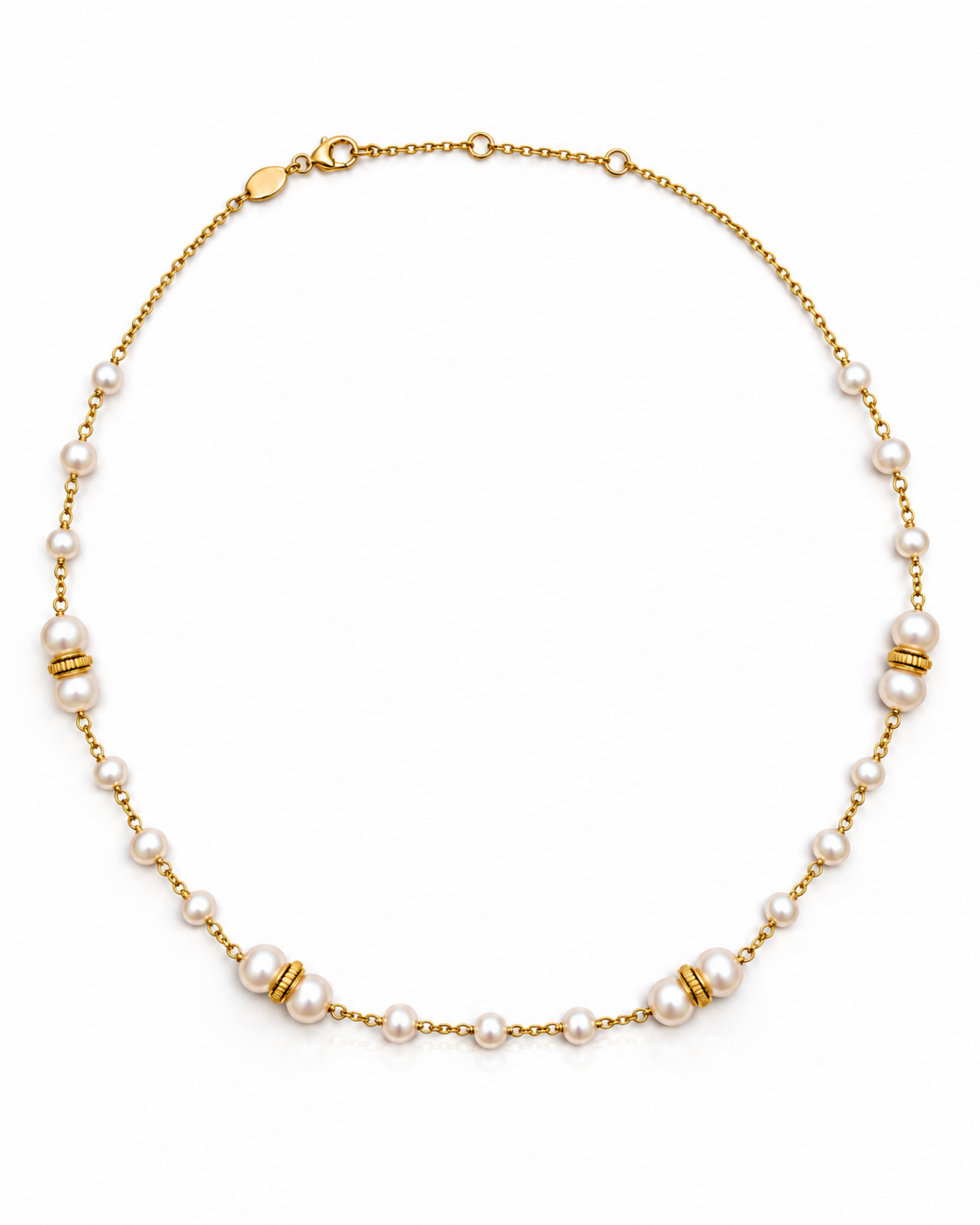 Collier Suzanne en vermeil 18 cts et perles de culture